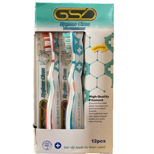 GSD HYGIENE CLEAN TOOTHBRUSH MEDIUM