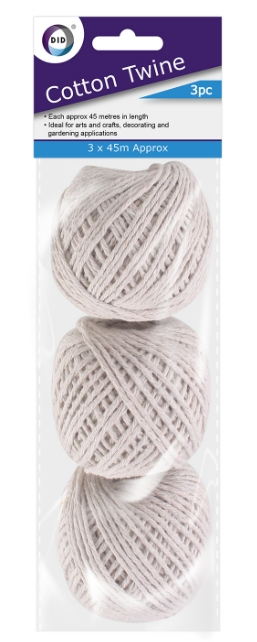 DID COTTON TWINE 3X45M 3PK