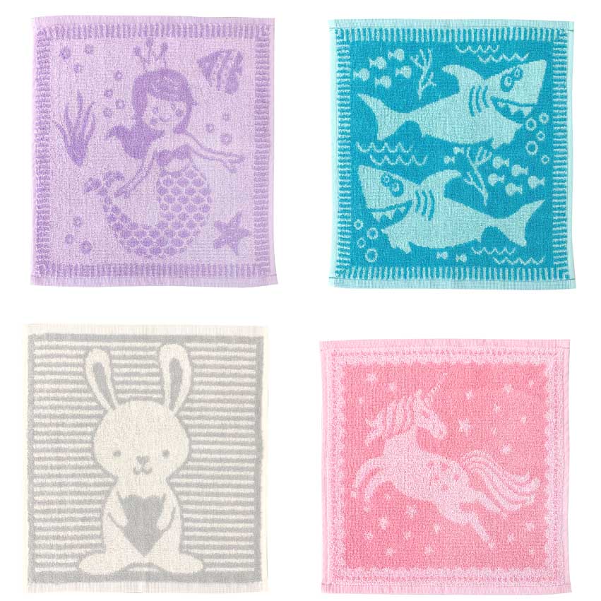 JACQUARD KIDS FACE CLOTH 30X30CM