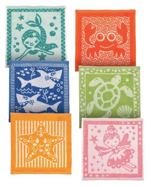 JACQUARD KIDS FACE CLOTH 30X30CM