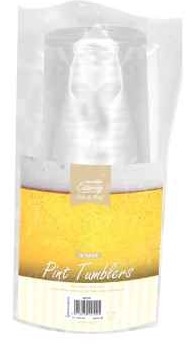 K/F PLASTIC PINT GLASSES 10 PK