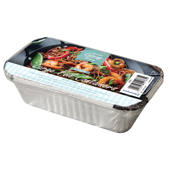 K/F LARGE 8 INCH FOIL CONTAINERS