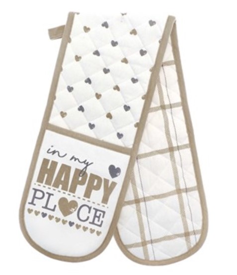IN MY HAPPY PLACE DOUBLE OVEN GLOVE