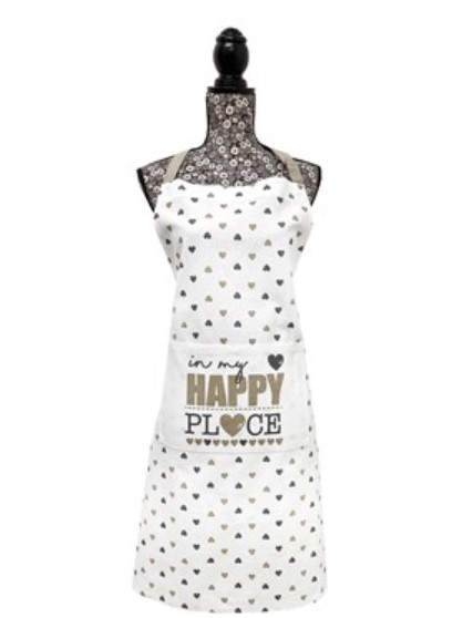 IN MY HAPPY PLACE 100% COTTON APRON
