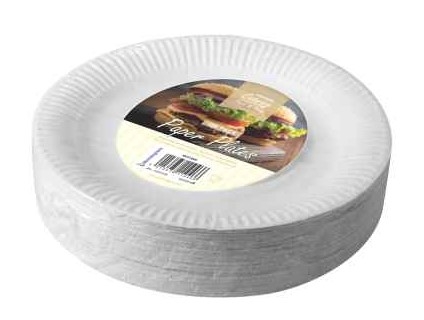 K/F WHITE PAPER PLATES 9