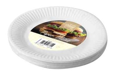 K/F WHITE 7 INCH 30PK PAPER PLATES