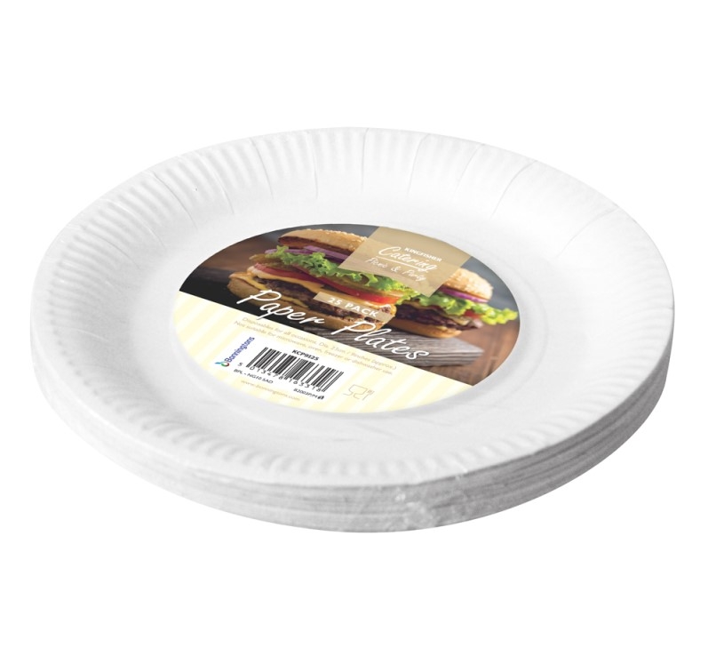 K/F WHITE PAPER PLATES 9