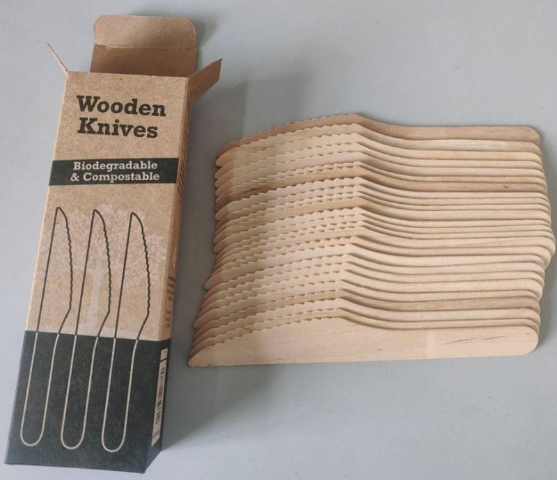 K/F ECO WOODEN KNIVES 25PK