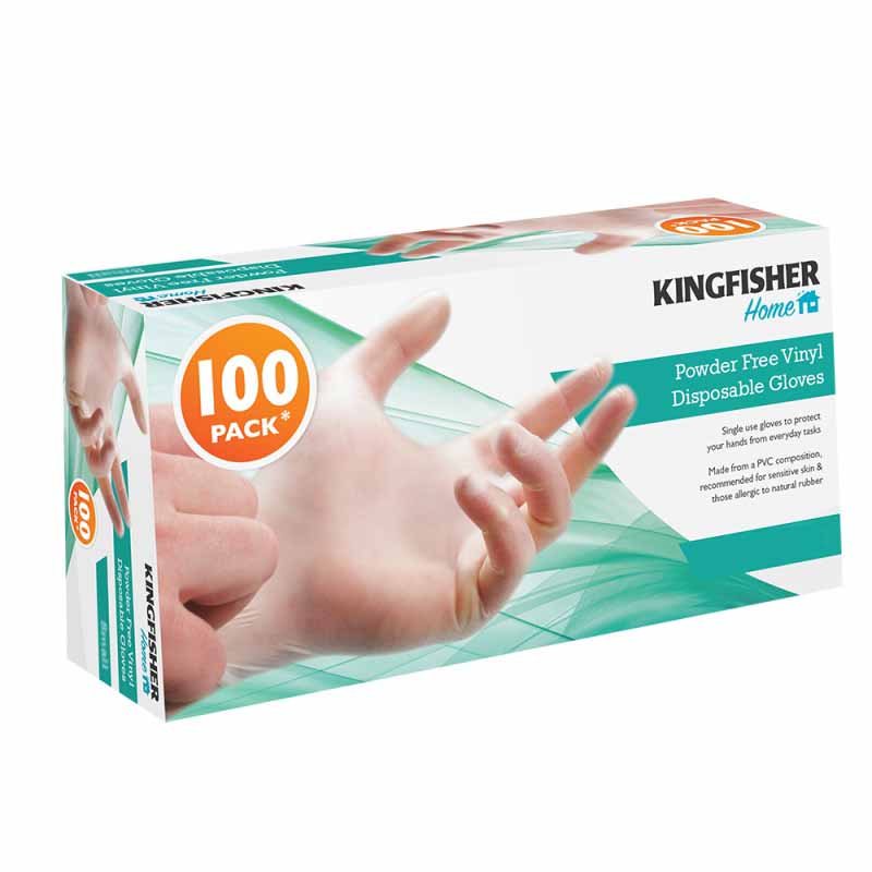 K/F POWDER FREE GLOVES MED 100PK