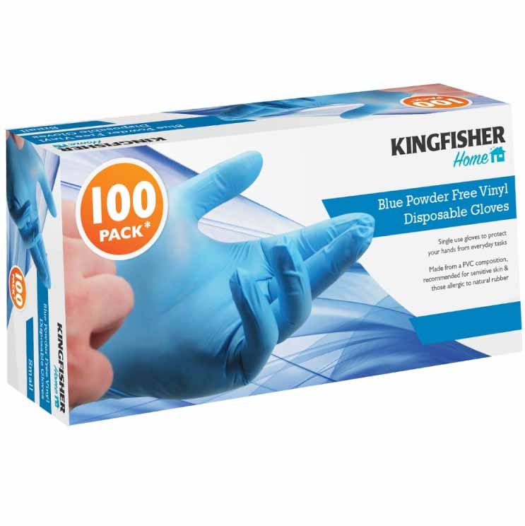 K/F BL POWDER FREE GLOVES MED 100PK