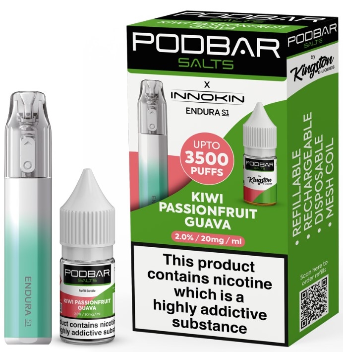 KING PODBAR KIWI P/FRUIT GUAVA 20MG