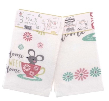 HOME SWEET HOME TEA TOWEL 3PK