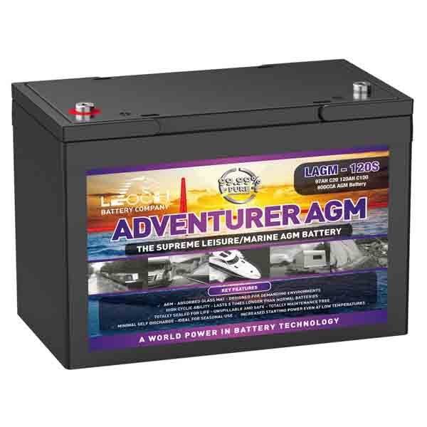 LEOCH 120AH AGM LEISURE BATTERY
