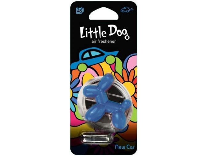 LITTLE DOG BLUE NEW CAR