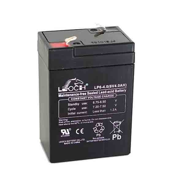 LEOCH 6V 4AH SLA BATTERY