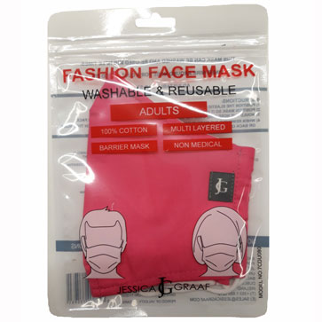 JG PLAIN ADULT FACE MASK 1PCE