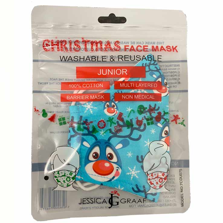 JG KIDS FACE MASK CHRISTMAS DESIGN