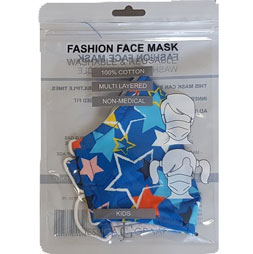 JG PATTERNED KIDS FACE MASK 1PCE