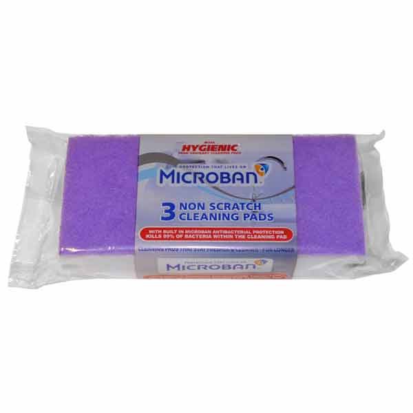 MICROBAN NO SCR SPONGE SCOURERS 3PK