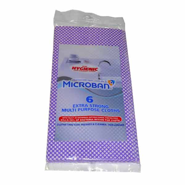 MICROBAN MULTI PURPOSE CLOTHS 6PK