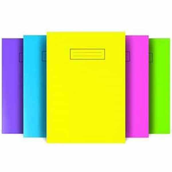 A4 COLOUR LINED EXERCISE NOTEBOOKS