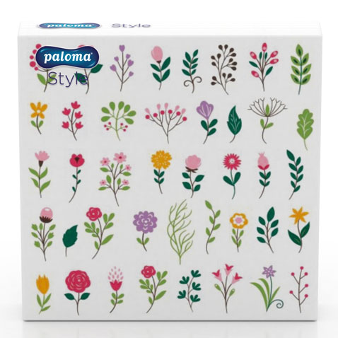 PALOMA 3PLY NAPKINS HERBS 20PK