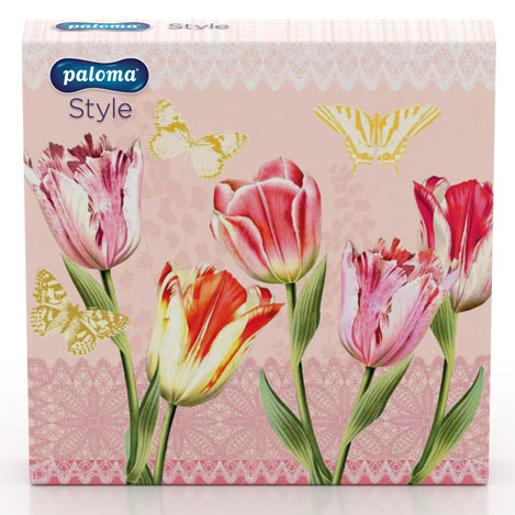 PALOMA 3PLY NAPKINS TULIPS 20PK