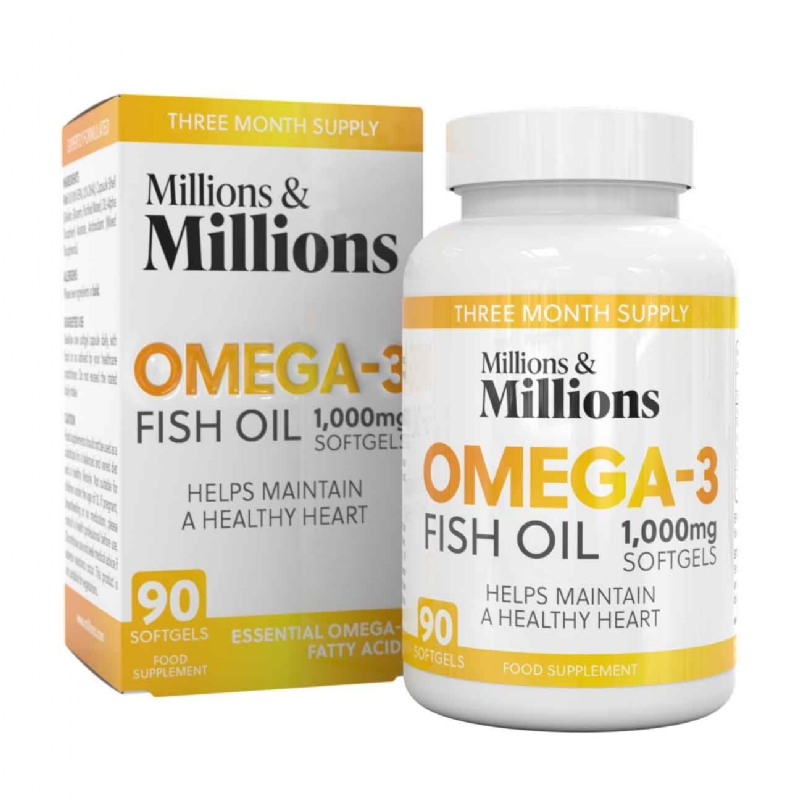 MILLIONS OMEGA 3 FISH OIL 1000MG