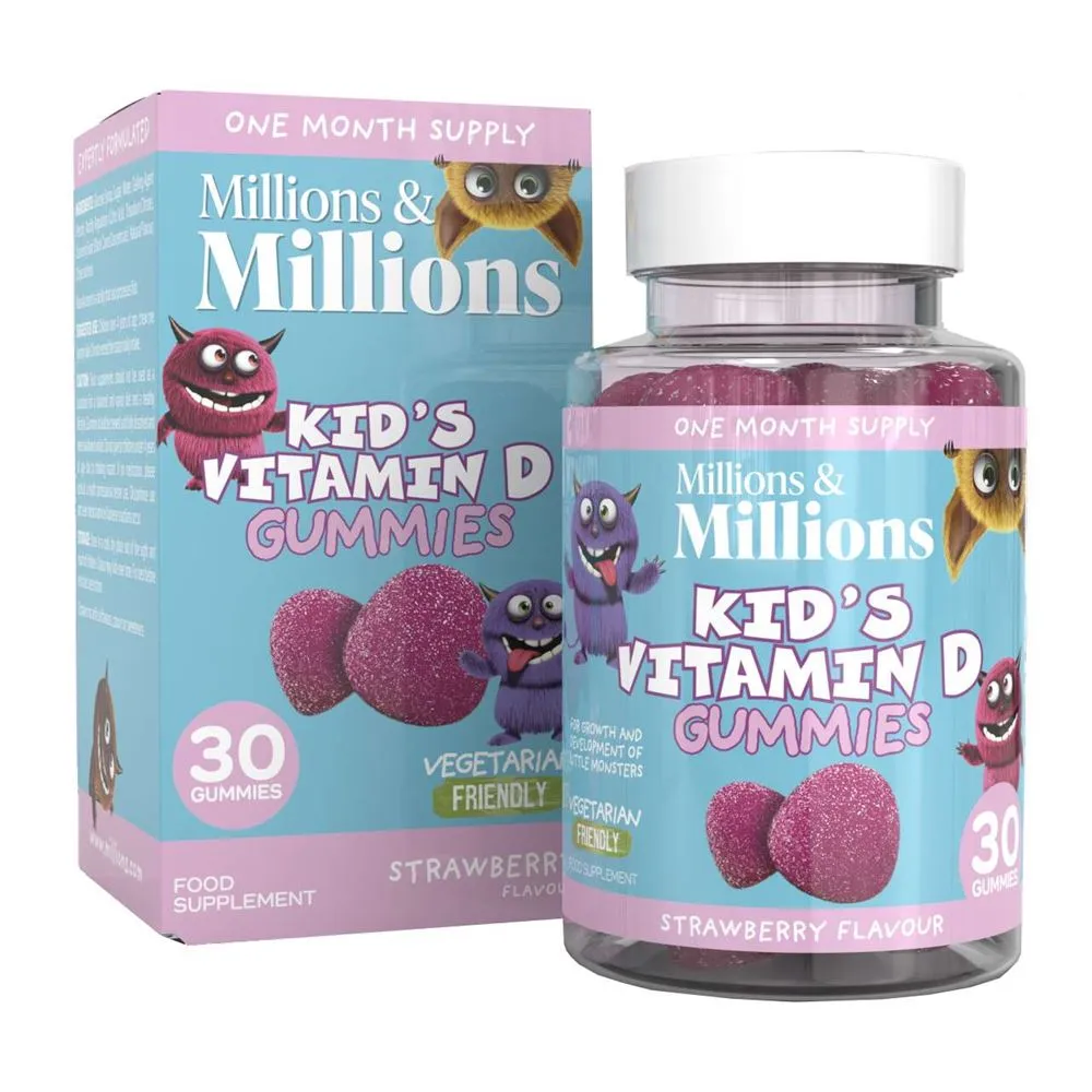 MILLIONS KIDS VIT D RBRY GUMMIES