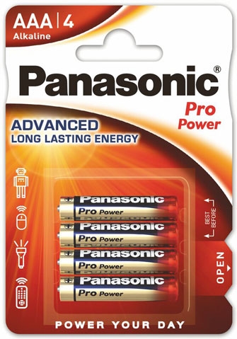 PANASONIC AAA PRO POWER 4 PK BATTS
