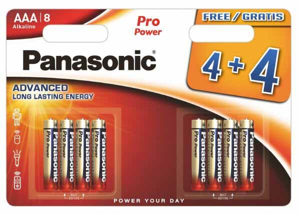 PANASONIC AAA 4+4 PK PRO POWER BATT