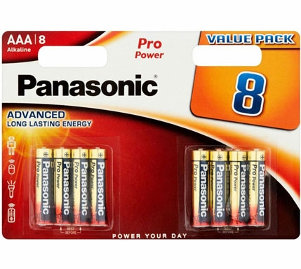PANASONIC AAA 8 PK PRO POWER BATTS