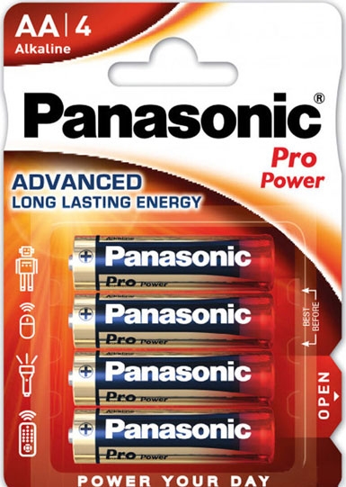 PANASONIC AA PRO POWER 4 PK BATTS