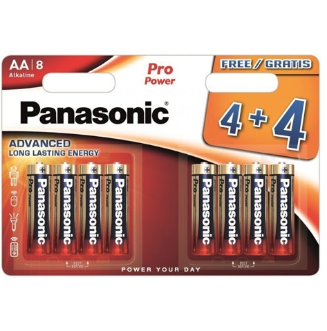 PANASONIC AA 4+4 PK PRO POWER BATTS