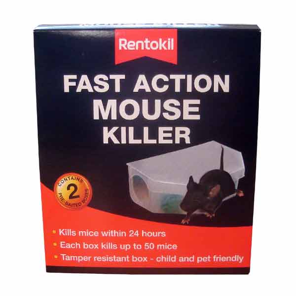 RENTOKIL FAST ACT MOUSE KILLER 2PK