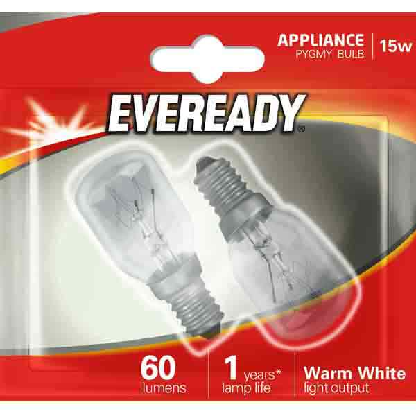 EVEREADY PYGMY BULBS 15W SES 2PK