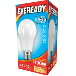EVEREADY LED GLS BULB 13.2/100W BC
