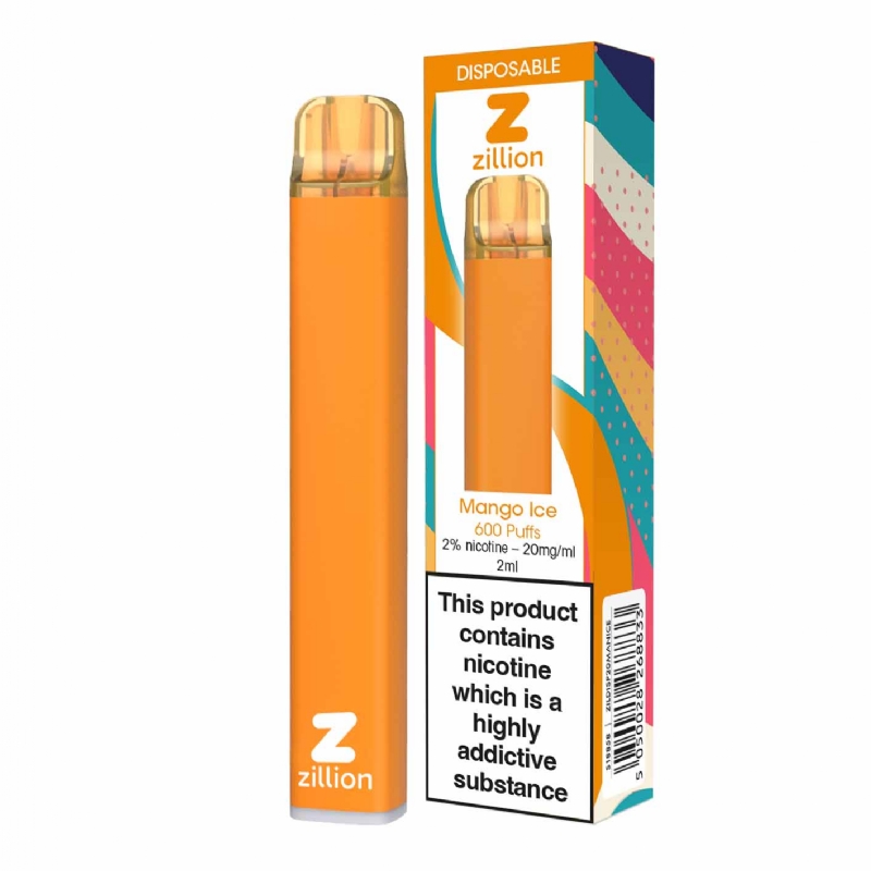 ZILLION DISPOSABLE 20MG MANGO ICE