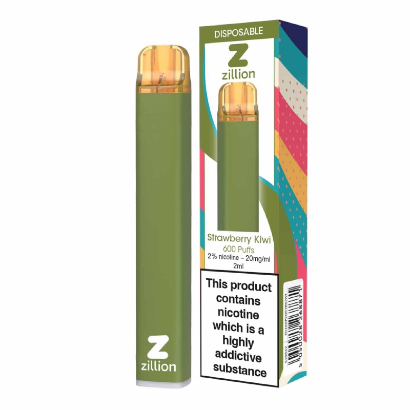 ZILLION DISPOSABLE 20MG STRAW KIWI