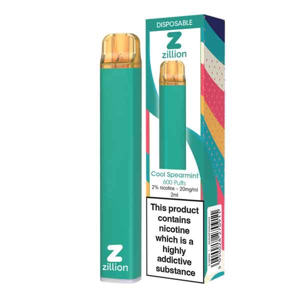 ZILLION DISPOSABLE 20MG SPEARMINT