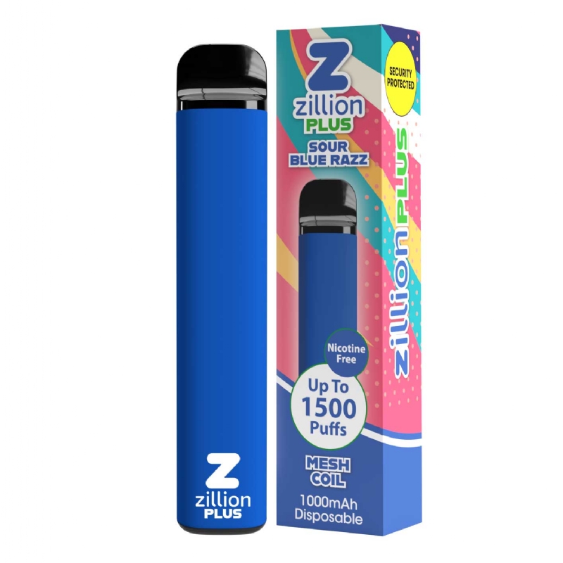 ZILLION+ SOUR BLUE RAZZ NIC FREE0mg