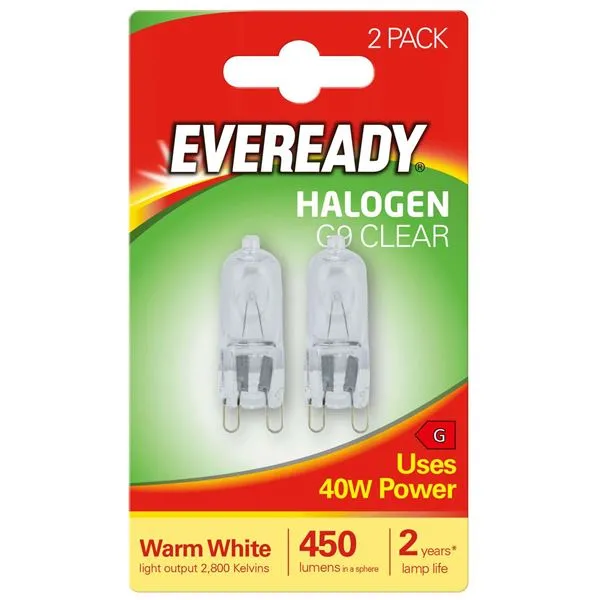 EVEREADY G9 CLEAR CAPSULES 40W