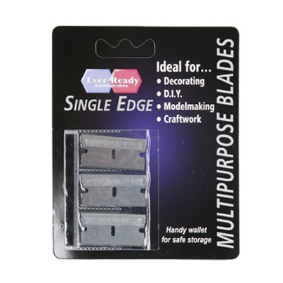 EVER READY SINGLE EDGE BLADES 3 PK