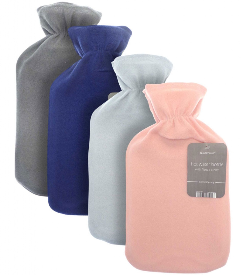 HOT WATER BOTTLE + FLEECE COVER