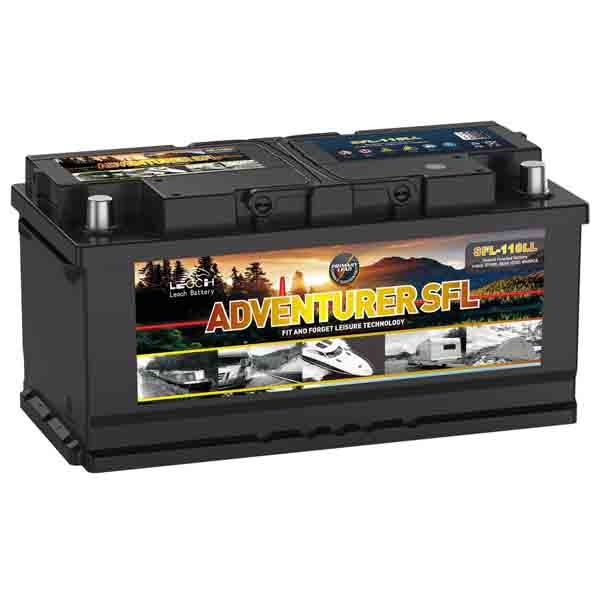 LEOCH 110AH LEISURE BATTERY LOW BOX