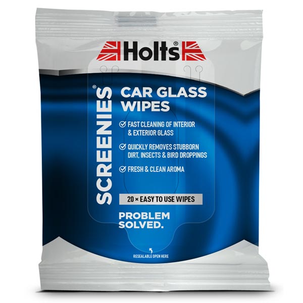 HOLT SCREENIES CAR GLASS WIPES 20pk