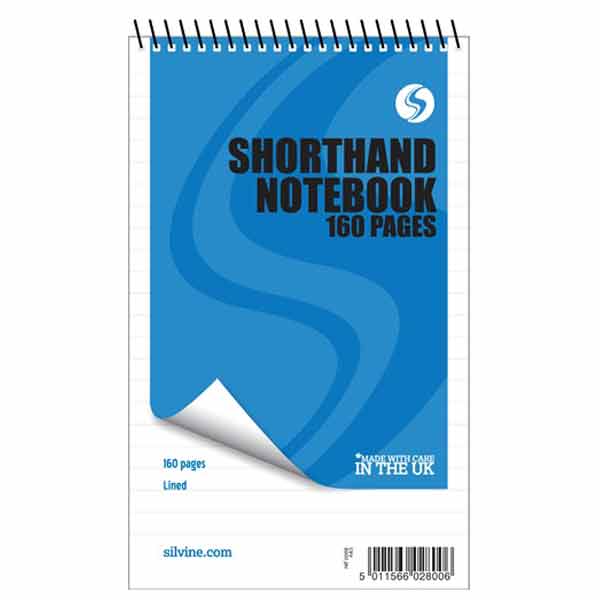 SILVINE SHORTHAND NOTEBOOK 160 PAGE