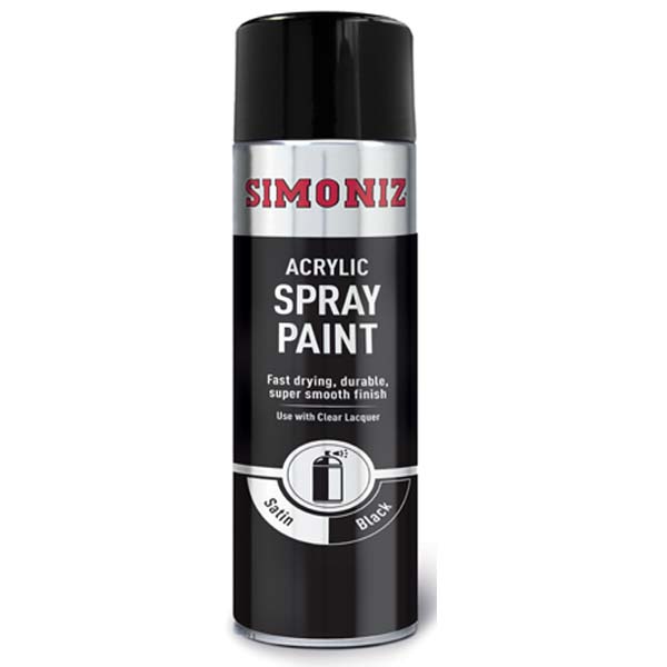SATIN BLACK AEROSOL 500ML