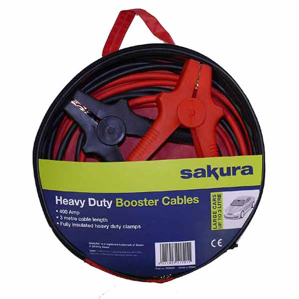HEAVY DUTY BOOSTER CABLES 400A 3M