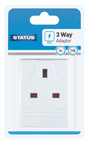STATUS 3 WAY ADAPTOR CARDED